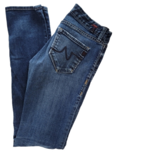 LA !IT Rising Starlet Medium Distress Wash 5 Pocket Jeans Size 26